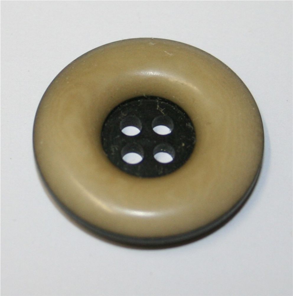 Knopf beige-schwarz 10 St. LP 3/13