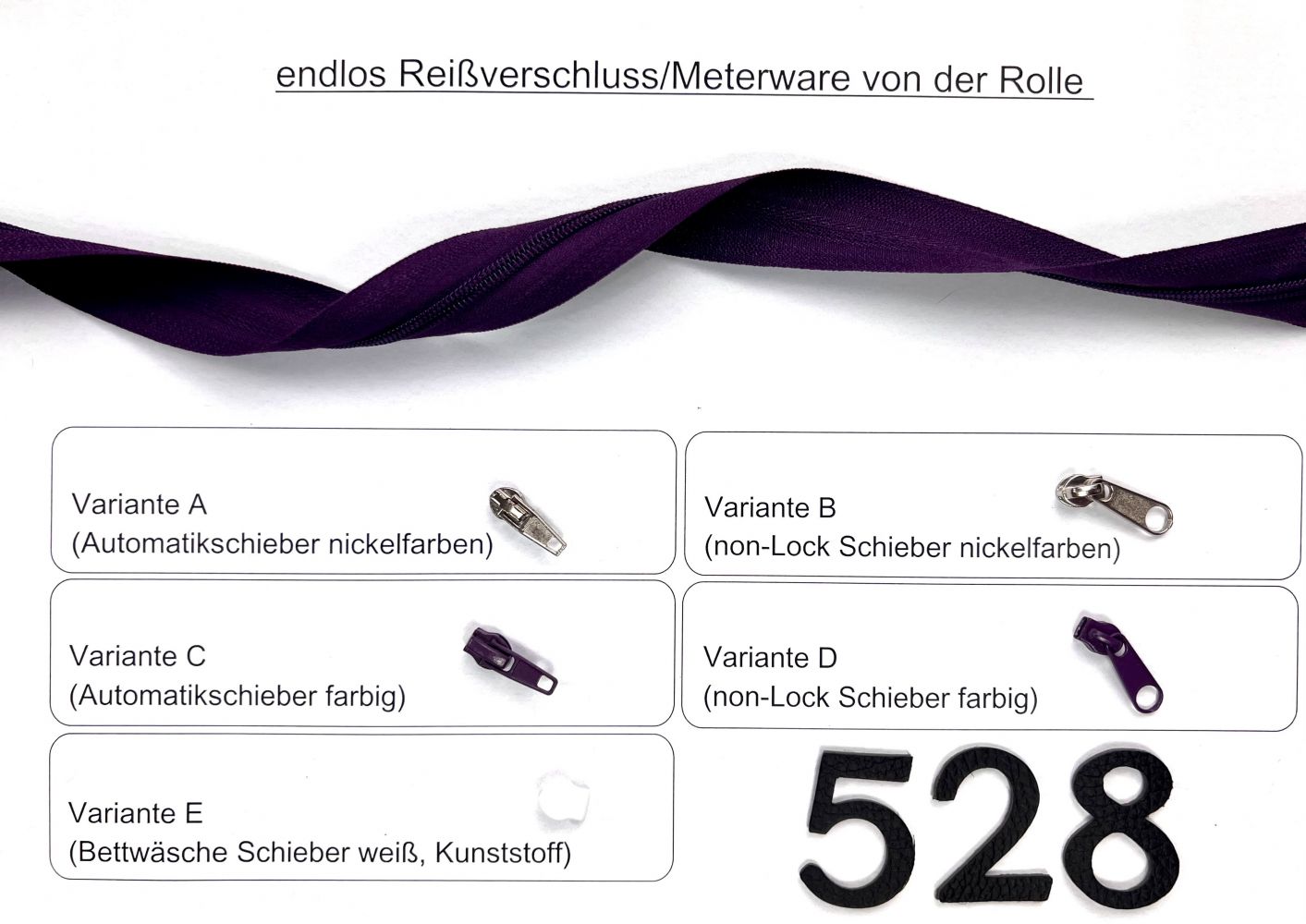 RVS endlos 3mm violett 20m