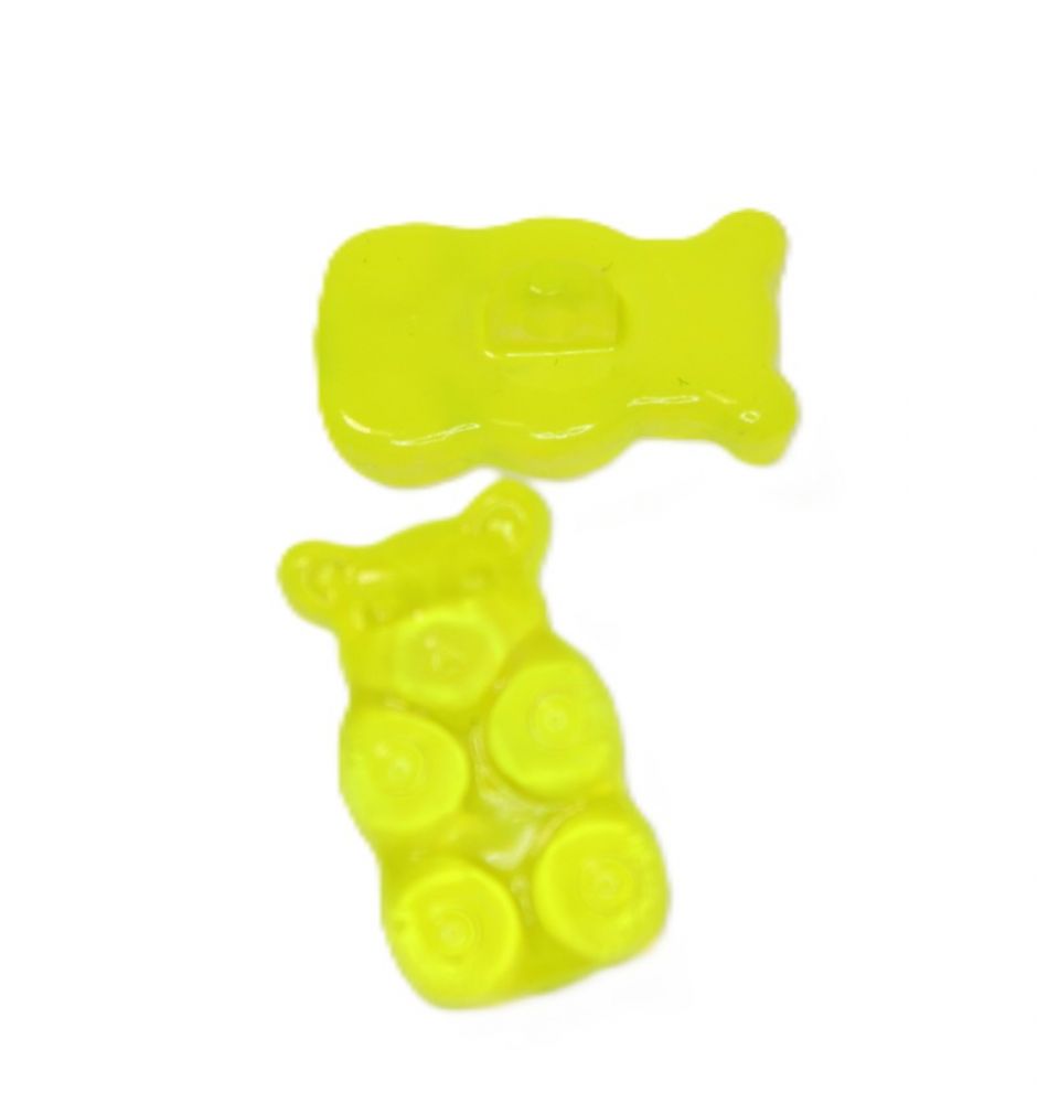 Knopf Bärchen gelb LP N/2