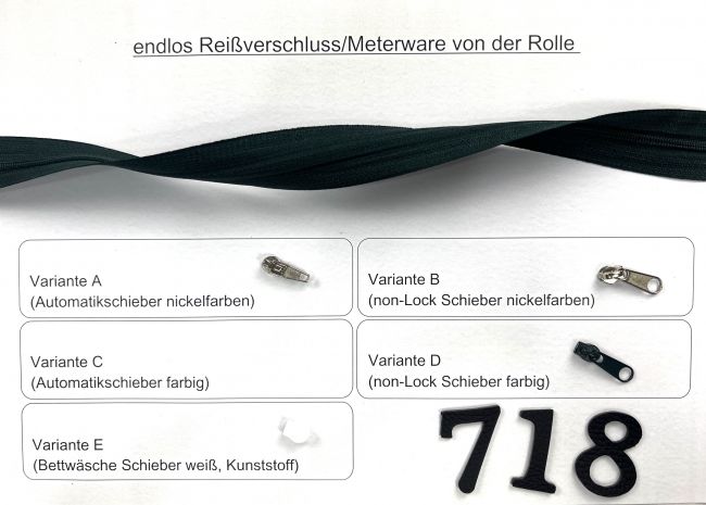 RVS endlos 3mm dunkelgrün 20m