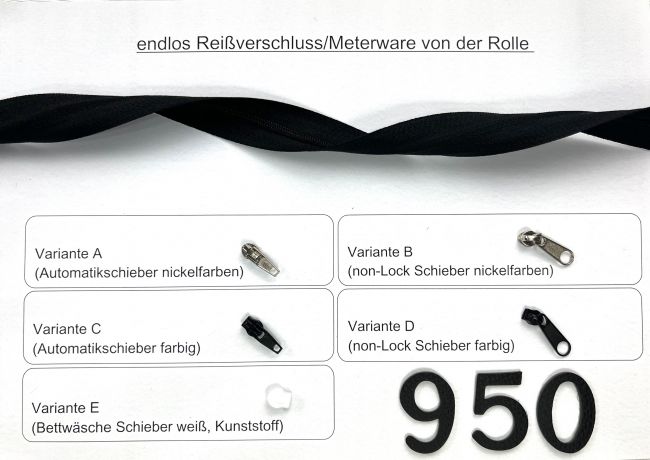 RVS endlos 3mm schwarz 20m