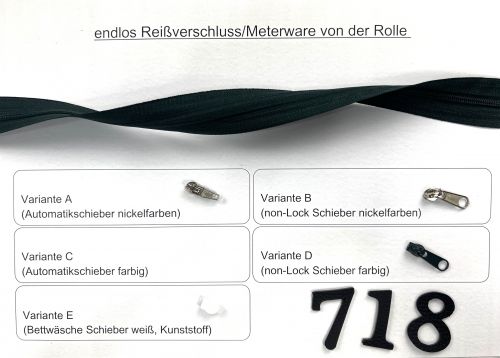 RVS endlos 3mm dunkelgrün 20m