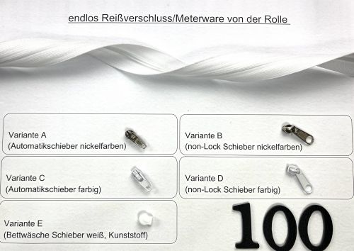 RVS endlos 3mm weiß 20m